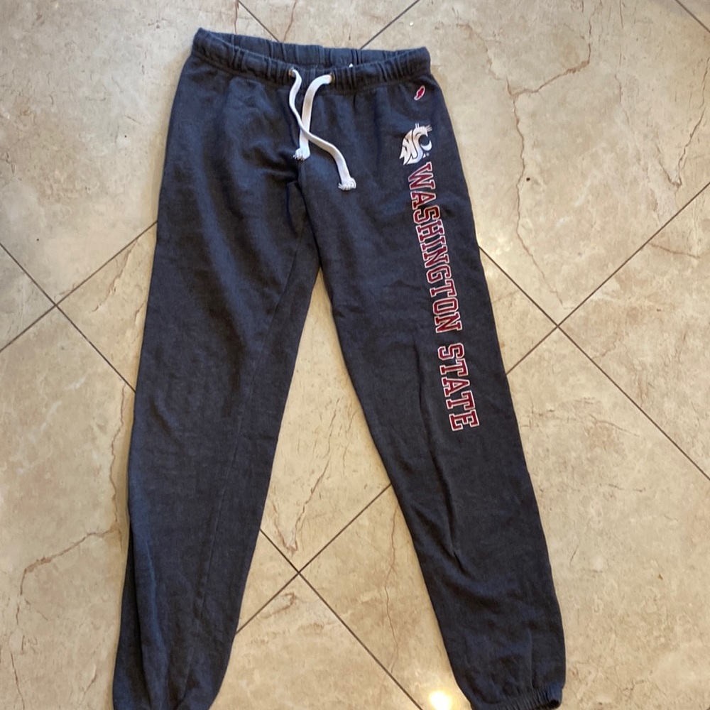 Dark gray Washington State University Sweatpants by League, size small